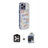 MARSİLYAN™- iPhone 15 Pro Max Kılıf Ahenk Modern Serisi - Siyah Vanessa Magic Cam + PVD Metal Kamera Lens - TU