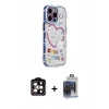 MARSİLYAN™- iPhone 15 Pro Max Kılıf Ahenk Modern Serisi - Siyah Vanessa Magic Cam + PVD Metal Kamera Lens - TU