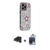 MARSİLYAN™- iPhone 15 Pro Max Kılıf Ahenk Modern Serisi - Siyah Vanessa Magic Cam + Raze Metal Kamera Lens - GS
