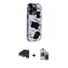 MARSİLYAN™- iPhone 15 Pro Max Kılıf Ahenk Modern Serisi - Siyah Vanessa Magic Hayalet Cam + Raze Metal Kamera Lens - GS