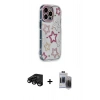 MARSİLYAN™- iPhone 15 Pro Max Kılıf Ahenk Modern Serisi - Siyah Vanessa Magic Hayalet Cam + Raze Metal Kamera Lens - SH