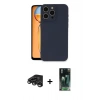 MARSİLYAN™- iPhone 15 Pro Max Kılıf Ahenk Serisi - Şeffaf 360 Full Body Arka Koruyucu + Raze Metal Kamera Lens - TMGI