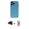 MARSİLYAN™- iPhone 15 Pro Max Kılıf Ahenk Serisi - Siyah Bilvis 3D Cam Ekran Koruyucu + Raze Metal Kamera Lens - LT