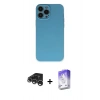 MARSİLYAN™- iPhone 15 Pro Max Kılıf Ahenk Serisi - Siyah Bilvis 5in1 3D Magic Cam Ekran Koruyucu + Raze Metal Kamera Lens - GS