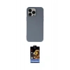 MARSİLYAN™- iPhone 15 Pro Max Kılıf Ahenk Serisi - Siyah Buffer Hayalet Cam Ekran Koruyucu