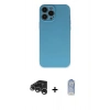 MARSİLYAN™- iPhone 15 Pro Max Kılıf Ahenk Serisi - Siyah Joko Magic 5D Cam + Raze Metal Kamera Lens - GS