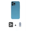 MARSİLYAN™- iPhone 15 Pro Max Kılıf Ahenk Serisi - Siyah Joko Magic 5D Cam + PVD Metal Kamera Lens - SH