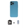 MARSİLYAN™- iPhone 15 Pro Max Kılıf Ahenk Serisi - Siyah Joko Magic 5D Cam + PVD Metal Kamera Lens - TU