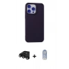 MARSİLYAN™- iPhone 15 Pro Max Kılıf Ahenk Serisi - Siyah Joko Magic 5D Cam + Raze Metal Kamera Lens - SH