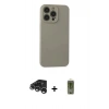 MARSİLYAN™- iPhone 15 Pro Max Kılıf Ahenk Serisi - Siyah Joko Magic 5D Hayalet Cam + Raze Metal Kamera Lens - GS