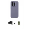 MARSİLYAN™- iPhone 15 Pro Max Kılıf Ahenk Serisi - Siyah Joko Magic 5D Hayalet Cam + Raze Metal Kamera Lens - GS