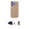 MARSİLYAN™- iPhone 15 Pro Max Kılıf Ahenk Serisi - Siyah Joko Magic 5D Hayalet Cam + Raze Metal Kamera Lens - SH