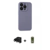 MARSİLYAN™- iPhone 15 Pro Max Kılıf Ahenk Serisi - Siyah Joko Magic 5D Hayalet Cam + Raze Metal Kamera Lens - SH