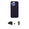 MARSİLYAN™- iPhone 15 Pro Max Kılıf Ahenk Serisi - Siyah Joko Magic 5D Hayalet Cam + Raze Metal Kamera Lens - SH