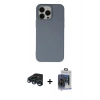 MARSİLYAN™- iPhone 15 Pro Max Kılıf Ahenk Serisi - Siyah Vanessa Magic Cam + Raze Metal Kamera Lens - LT