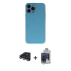 MARSİLYAN™- iPhone 15 Pro Max Kılıf Ahenk Serisi - Siyah Vanessa Magic Cam + Raze Metal Kamera Lens - LT