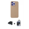 MARSİLYAN™- iPhone 15 Pro Max Kılıf Ahenk Serisi - Siyah Vanessa Magic Cam + Raze Metal Kamera Lens - LT