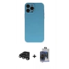 MARSİLYAN™- iPhone 15 Pro Max Kılıf Ahenk Serisi - Siyah Vanessa Magic Cam + Raze Metal Kamera Lens - TMGI