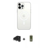 MARSİLYAN™- iPhone 15 Pro Max Kılıf Ahenk Yansıma Prime - Siyah Joko Magic 5D Hayalet Cam + Raze Metal Kamera Lens - TMGI