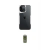 MARSİLYAN™- iPhone 15 Pro Max Kılıf Akış Çizgi Koleksiyonu - Siyah Joko Magic 5D Hayalet Cam
