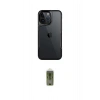 MARSİLYAN™- iPhone 15 Pro Max Kılıf Akış Çizgi Koleksiyonu - Siyah Joko Magic 5D Hayalet Cam