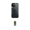 MARSİLYAN™- iPhone 15 Pro Max Kılıf Akış Çizgi Koleksiyonu - Siyah Joko Magic 5D Hayalet Cam