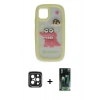MARSİLYAN™- iPhone 15 Pro Max Kılıf Akış Yansıma - Şeffaf 360 Full Body Arka Koruyucu + PVD Metal Kamera Lens - SH