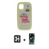 MARSİLYAN™- iPhone 15 Pro Max Kılıf Akış Yansıma - Şeffaf 360 Full Body Arka Koruyucu + PVD Metal Kamera Lens - GI