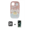 MARSİLYAN™- iPhone 15 Pro Max Kılıf Akış Yansıma - Şeffaf 360 Full Body Arka Koruyucu + PVD Metal Kamera Lens - SH