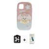 MARSİLYAN™- iPhone 15 Pro Max Kılıf Akış Yansıma - Şeffaf Pasifik Cam Ekran Koruyucu + PVD Metal Kamera Lens - TU