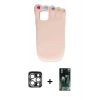 MARSİLYAN™- iPhone 15 Pro Max Kılıf Akış Yansıma - Siyah 360 Mat Full Body Arka Koruyucu + PVD Metal Kamera Lens - GS