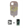 MARSİLYAN™- iPhone 15 Pro Max Kılıf Akış Yansıma - Siyah 360 Mat Full Body Arka Koruyucu + PVD Metal Kamera Lens - GS