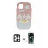 MARSİLYAN™- iPhone 15 Pro Max Kılıf Akış Yansıma - Siyah 360 Mat Full Body Arka Koruyucu + PVD Metal Kamera Lens - GS