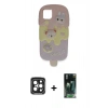 MARSİLYAN™- iPhone 15 Pro Max Kılıf Akış Yansıma - Siyah 360 Mat Full Body Arka Koruyucu + PVD Metal Kamera Lens - SH