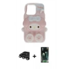 MARSİLYAN™- iPhone 15 Pro Max Kılıf Akış Yansıma - Siyah 360 Mat Full Body Arka Koruyucu + Raze Metal Kamera Lens - TMGI
