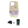 MARSİLYAN™- iPhone 15 Pro Max Kılıf Akış Yansıma - Siyah 360 Mat Full Body Arka Koruyucu + Raze Metal Kamera Lens - SH