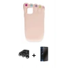 MARSİLYAN™- iPhone 15 Pro Max Kılıf Akış Yansıma - Siyah 3D Antistatik Hayalet Cam Ekran Koruyucu + Raze Metal Kamera Lens - GS