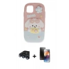 MARSİLYAN™- iPhone 15 Pro Max Kılıf Akış Yansıma - Siyah 3D Antistatik Mat Seramik Nano Ekran Koruyucu + Raze Metal Kamera Lens - LT