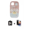 MARSİLYAN™- iPhone 15 Pro Max Kılıf Akış Yansıma - Siyah 3D Antistatik Mat Seramik Nano Ekran Koruyucu + PVD Metal Kamera Lens - TU