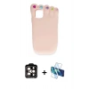 MARSİLYAN™- iPhone 15 Pro Max Kılıf Akış Yansıma - Siyah 3D Antistatik Seramik Nano Ekran Koruyucu + PVD Metal Kamera Lens - TU