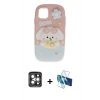 MARSİLYAN™- iPhone 15 Pro Max Kılıf Akış Yansıma - Siyah 3D Antistatik Seramik Nano Ekran Koruyucu + PVD Metal Kamera Lens - GI