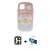 MARSİLYAN™- iPhone 15 Pro Max Kılıf Akış Yansıma - Siyah 3D Antistatik Seramik Nano Ekran Koruyucu + PVD Metal Kamera Lens - LT