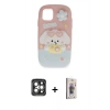 MARSİLYAN™- iPhone 15 Pro Max Kılıf Akış Yansıma - Siyah Bilvis 3D Cam Ekran Koruyucu + PVD Metal Kamera Lens - GI