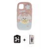 MARSİLYAN™- iPhone 15 Pro Max Kılıf Akış Yansıma - Siyah Bilvis 3D Cam Ekran Koruyucu + PVD Metal Kamera Lens - TU