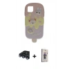 MARSİLYAN™- iPhone 15 Pro Max Kılıf Akış Yansıma - Siyah Bilvis 3D Cam Ekran Koruyucu + Raze Metal Kamera Lens - LT
