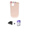 MARSİLYAN™- iPhone 15 Pro Max Kılıf Akış Yansıma - Siyah Bilvis 5in1 3D Magic Cam Ekran Koruyucu + Gümüş Raze Metal Kamera Lens
