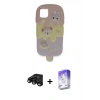 MARSİLYAN™- iPhone 15 Pro Max Kılıf Akış Yansıma - Siyah Bilvis 5in1 3D Magic Cam Ekran Koruyucu + Siyah Raze Metal Kamera Lens