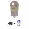 MARSİLYAN™- iPhone 15 Pro Max Kılıf Akış Yansıma - Siyah Bilvis 5in1 3D Magic Cam Ekran Koruyucu + Raze Metal Kamera Lens - TMGI