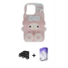 MARSİLYAN™- iPhone 15 Pro Max Kılıf Akış Yansıma - Siyah Bilvis 5in1 3D Magic Cam Ekran Koruyucu + Raze Metal Kamera Lens - TMGI