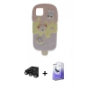 MARSİLYAN™- iPhone 15 Pro Max Kılıf Akış Yansıma - Siyah Bilvis 5in1 5D Magic Hayalet Cam Ekran Koruyucu + Raze Metal Kamera Lens - SH